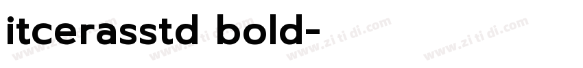 itcerasstd bold字体转换